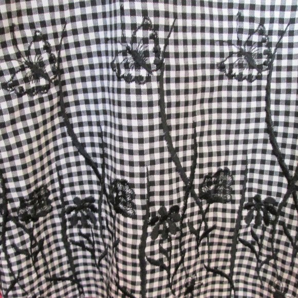 1990s vintage plus size gingham dress 12 14 xl - Picture 5 of 6